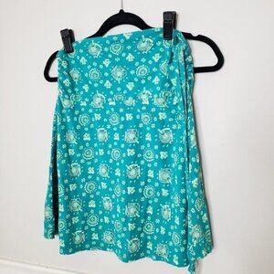 PATAGONIA Green Floral Paisley Ruched Skirt